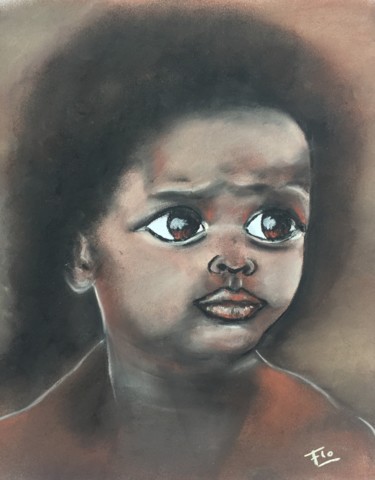 Dessin intitulée "Malya" par Florence Bonin, Œuvre d'art originale, Pastel