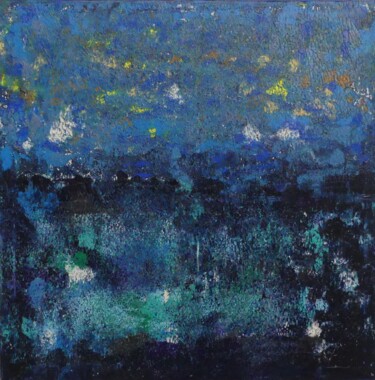 Peinture intitulée "Ciel et mer Banyuls…" par Florence Coquet, Œuvre d'art originale, Acrylique