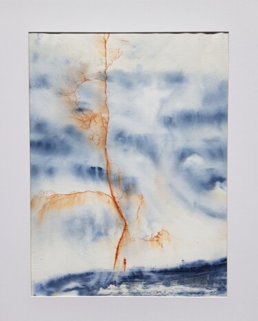 Εκτυπώσεις & Χαρακτικά με τίτλο "Ecoute l'arbre #5" από Florence Crinquand, Αυθεντικά έργα τέχνης, Μονοτυπία