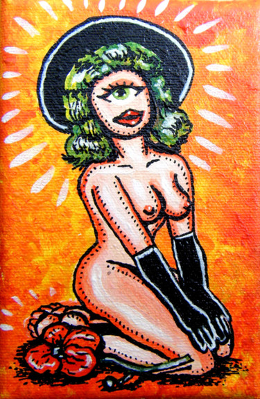 Painting titled "Mini Miss Cyclope a…" by Florence H, Original Artwork, Acrylic