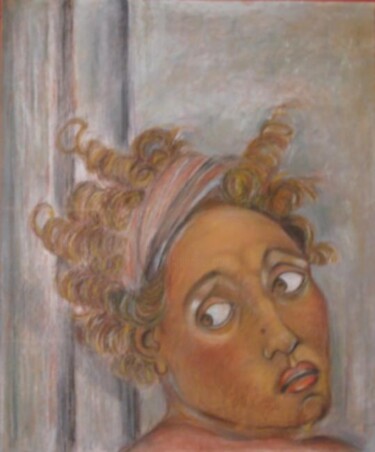 Tekening getiteld "Michel Ange pastel" door Florence Marion, Origineel Kunstwerk, Pastel