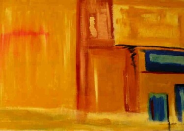 Painting titled "paysage urbain" by Florence Masson, Original Artwork