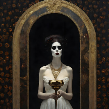 Цифровое искусство под названием "Death waiting" - Florence Oulhiou, Подлинное произведение искусства, Изображение, сгенерир…