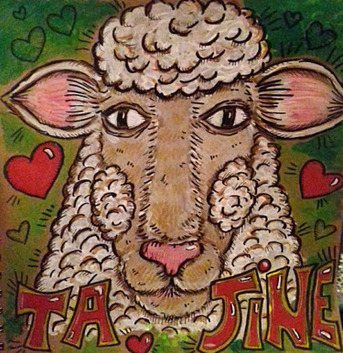Peinture intitulée "Tajine le mouton" par Flo R, Œuvre d'art originale