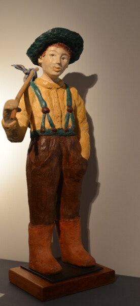 Sculpture titled "Benny" by Florence Schwartz, Original Artwork, Terra cotta