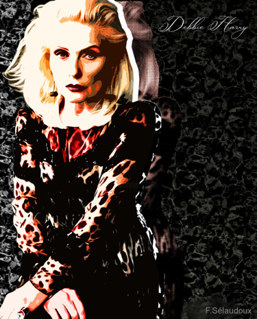 Digital Arts με τίτλο "Debbie Harry - Blon…" από Florence Selaudoux, Αυθεντικά έργα τέχνης, Ψηφιακή ζωγραφική