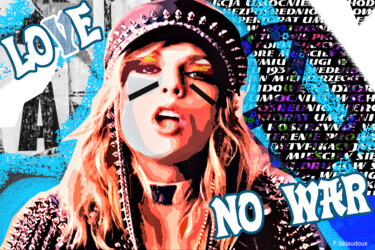 Arte digitale intitolato "Taylor Swift - No W…" da Florence Selaudoux, Opera d'arte originale, Pittura digitale