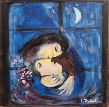 Peinture intitulée "Pastiche des amoure…" par Florence Trottoli, Œuvre d'art originale, Acrylique