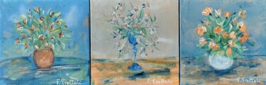 Painting titled "Petits bouquets : a…" by Florence Trottoli, Original Artwork, Acrylic
