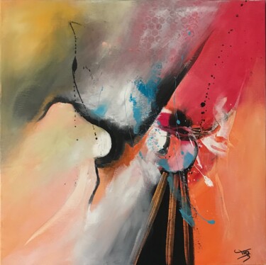 Peinture intitulée "symphonie" par Florence Yangui, Œuvre d'art originale, Acrylique