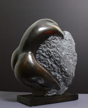 Sculptuur getiteld "FEMME SERPENT   bro…" door Florence   Duet, Origineel Kunstwerk, Metalen