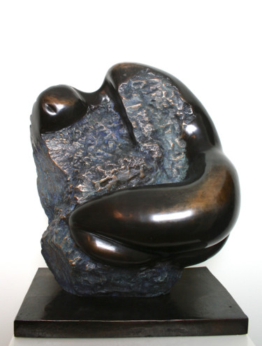 Sculpture intitulée "BRONZE FEMME SERPEN…" par Florence   Duet, Œuvre d'art originale, Coulage