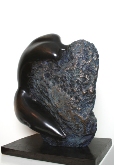 Sculpture intitulée "BRONZE FEMME SERPEN…" par Florence   Duet, Œuvre d'art originale
