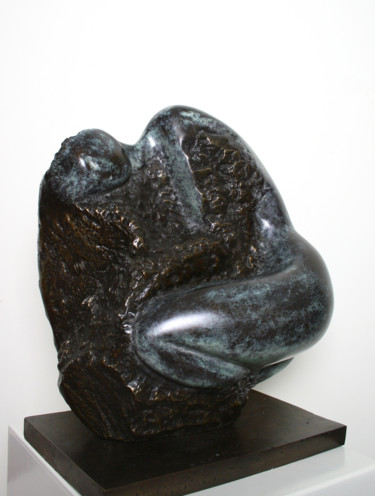 Sculptuur getiteld "BRONZE FEMME SERPEN…" door Florence   Duet, Origineel Kunstwerk