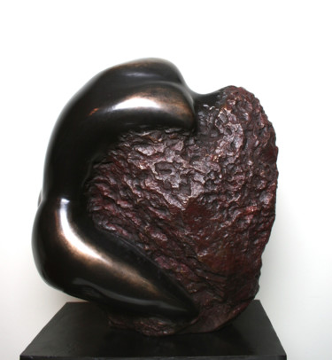 Sculpture intitulée "BRONZE FEMME SERPEN…" par Florence   Duet, Œuvre d'art originale, Coulage