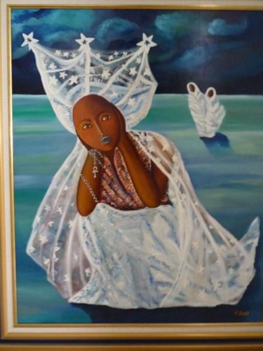Peinture intitulée "Songe d'une grande…" par Florence Diot, Œuvre d'art originale, Huile