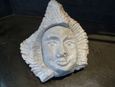 Sculpture titled "Genie" by Florence Diot, Original Artwork, Stone