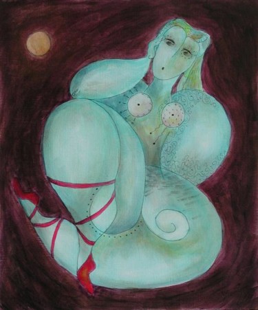 Peinture intitulée "la balerine" par Florence Fraisse, Œuvre d'art originale, Huile