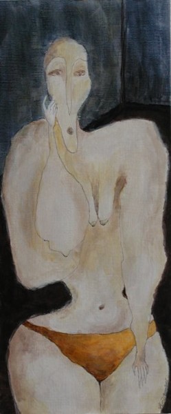 Peinture intitulée "le malaise" par Florence Fraisse, Œuvre d'art originale
