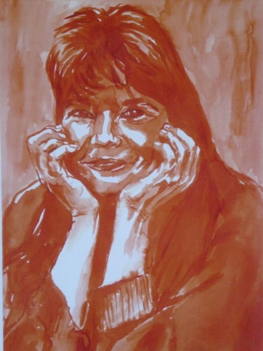 Peinture intitulée "Patricia" par Florence Hainon, Œuvre d'art originale, Huile