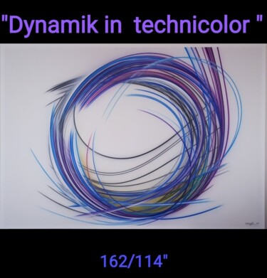 Painting titled "Dynamik in technico…" by Florent Boisard, Original Artwork, Airbrush