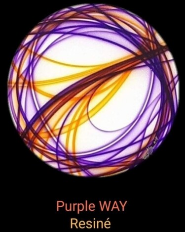 Peinture intitulée "Purple WAY" par Florent Boisard, Œuvre d'art originale, Aérographe