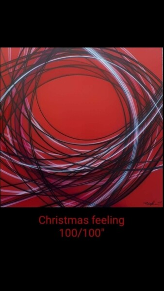 Painting titled "Christmas feeling" by Florent Boisard, Original Artwork, Acrylic