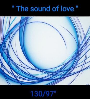 Painting titled "Thé sound of love" by Florent Boisard, Original Artwork, Acrylic Mounted on Wood Stretcher frame