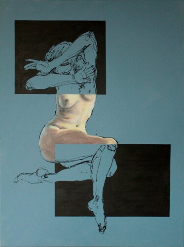 Pintura titulada "Grâcieuse emprise" por Florent Kubler, Obra de arte original, Acrílico Montado en Bastidor de camilla de m…