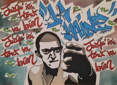 Tekening getiteld "C'est à moi que tu…" door Florent Navarro, Origineel Kunstwerk, Graffiti