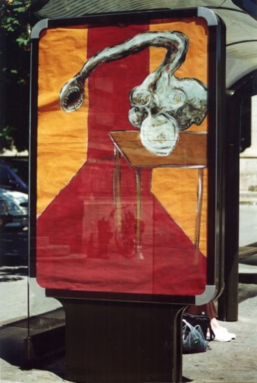 Painting titled "Francis Bacon" by Florent Prudent Cécile Rateau, Original Artwork