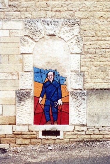 Painting titled "le vitrail" by Florent Prudent Cécile Rateau, Original Artwork