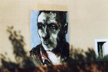 Painting titled "Jean Vilar" by Florent Prudent Cécile Rateau, Original Artwork