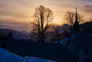 Photographie intitulée "Coucher de soleil s…" par Florent Siegenthaler, Œuvre d'art originale, Photographie numérique