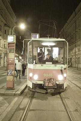 Photographie intitulée "Tram - Praha - Tche…" par Florent Dorer, Œuvre d'art originale