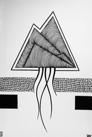 "MEDUSA" başlıklı Resim Flox Lamil tarafından, Orijinal sanat, Işaretleyici