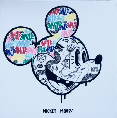 Zeichnungen mit dem Titel "MICKEY MOUSS" von Flox Lamil, Original-Kunstwerk, Marker