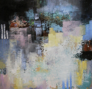 Ζωγραφική με τίτλο "Abstract Landscape" από Florentina-Maria Popescu, Αυθεντικά έργα τέχνης, Λάδι