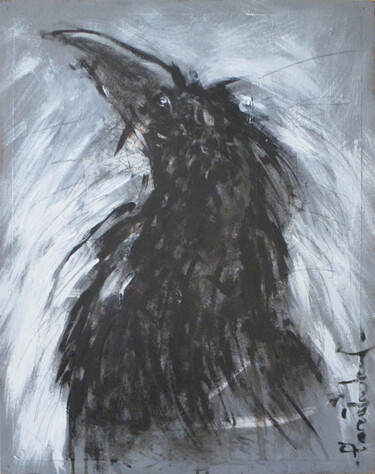 fier Peinture intitulée "fier" par Florent Prudent, Œuvre d'art originale, Acrylique Monté sur Panneau de bois