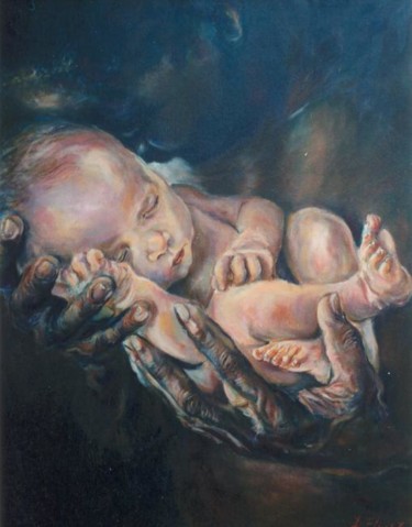 Pintura titulada "Paternidad 11" por Dorian Flórez, Obra de arte original