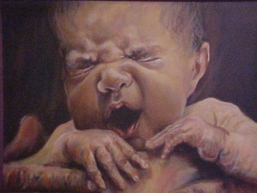 Pintura titulada "niño 2" por Dorian Flórez, Obra de arte original