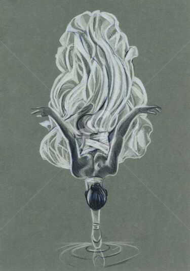 Dibujo titulada "Equilibre" por Florian Lecuyer (777), Obra de arte original, Lápiz