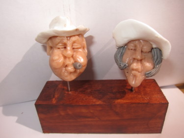 Sculpture intitulée "Richard et Adèle de…" par Stet, Œuvre d'art originale, Plastique