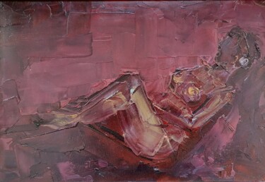 Peinture intitulée ",, Semne năpădite d…" par Florin Preda-Dochinoiu, Œuvre d'art originale, Huile