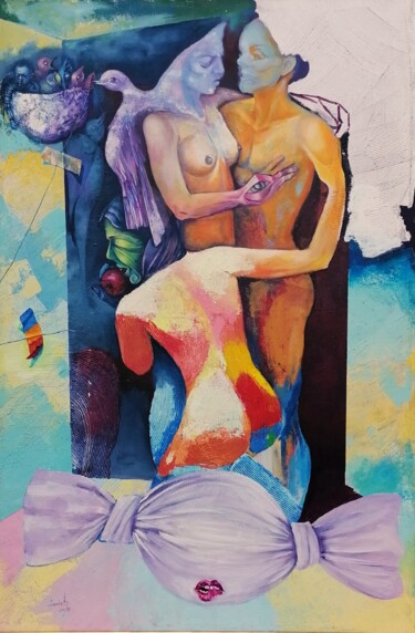 Pintura titulada "IBOVNICII" por Florin Preda-Dochinoiu, Obra de arte original, Acrílico Montado en Bastidor de camilla de m…
