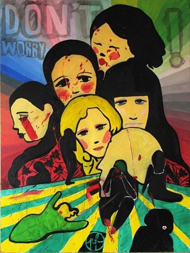 Painting titled "don't worry" by Florin Pantilimon, Original Artwork
