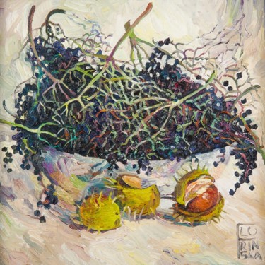 Painting titled "Бузина" by Olga Florinska, Original Artwork, Oil