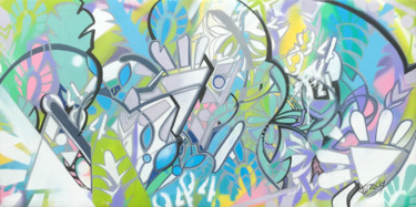 Schilderij getiteld "RE14" door Florkey, Origineel Kunstwerk, Graffiti