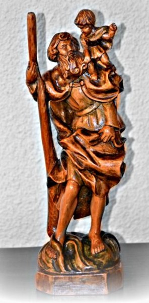 Sculpture titled "Moses with a child" by Flory, Original Artwork, Wood