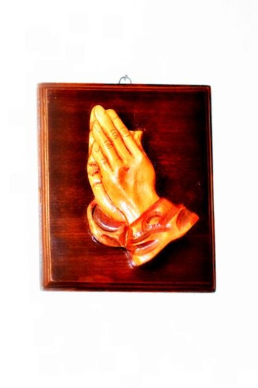 Sculpture titled "Prayer" by Flory, Original Artwork, Wood